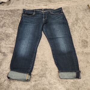 7 For All Mankind Dark Wash "Josephina" Boyfriend Jeans Size 30!